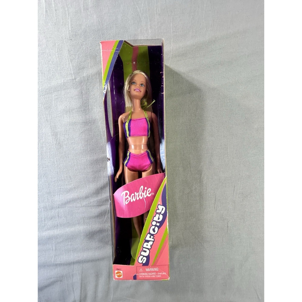 VTG 2000 Y2K 2000 Mattel Surf City Barbie Doll (Model #28417) New Old Stock